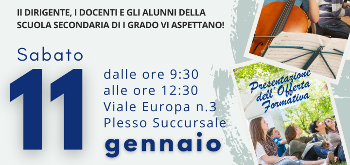 Locandina Open Day 11 gennaio 2025